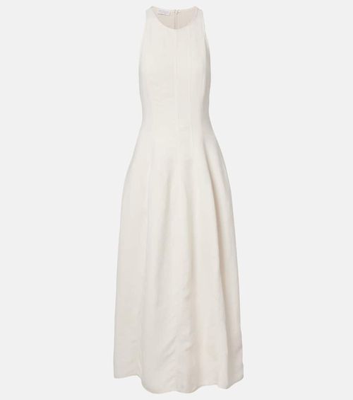Cotton and silk maxi dress