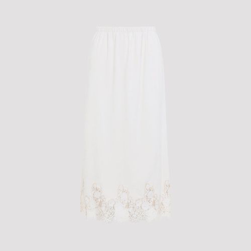 Velvet Plated Midi Skirt