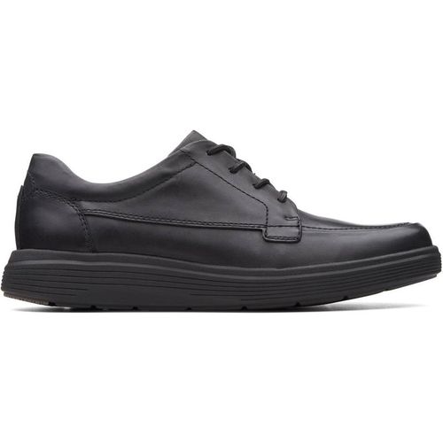 Clarks Men's Un Abode Ease Black Leather Derby Shoes, Lace Up | : 11/Wide Fit