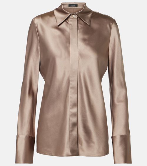 Brunel silk satin blouse