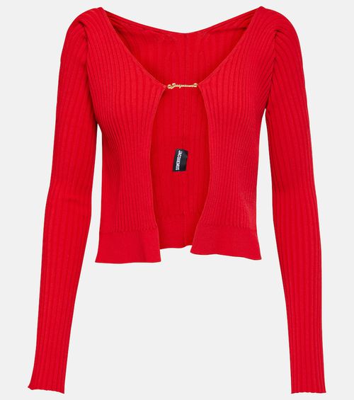 La Maille Pralu ribbed-knit cardigan