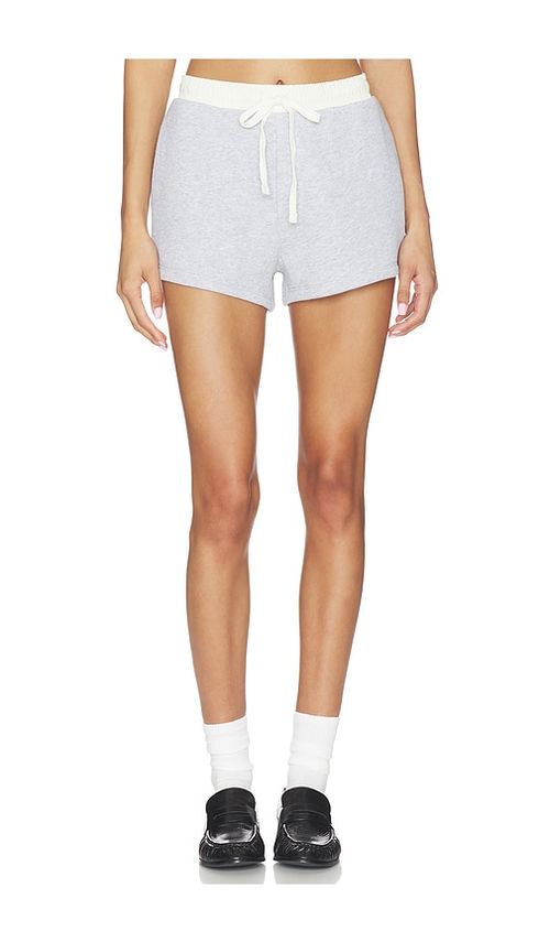 Rag & Bone Vintage Terry Mix Media Sweatshort in in Light Grey. - M also in L, S