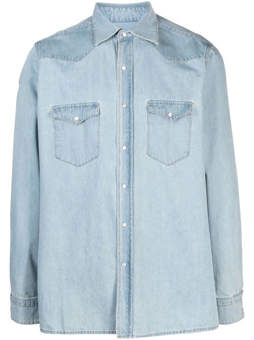 Long-sleeve denim shirt - Blue