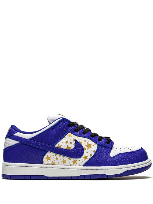 X Supreme SB Dunk Low "Stars/Hyper Blue" sneakers