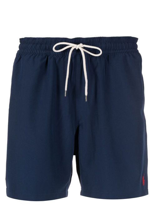 Embroidered Polo Pony swim shorts - Blue