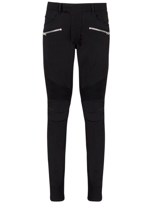 Tailored biker trousers - Black
