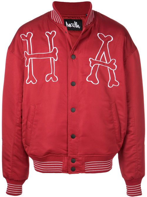 Embroidered bomber jacket