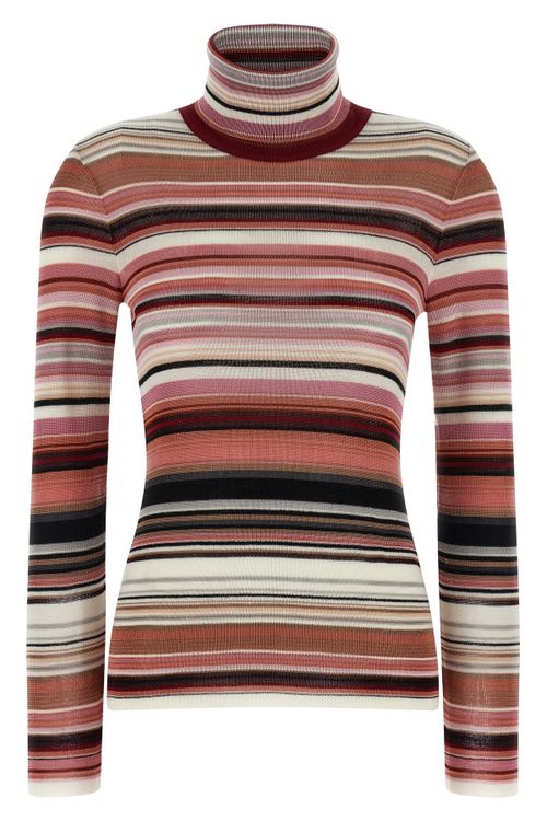 Striped Turtleneck Sweater