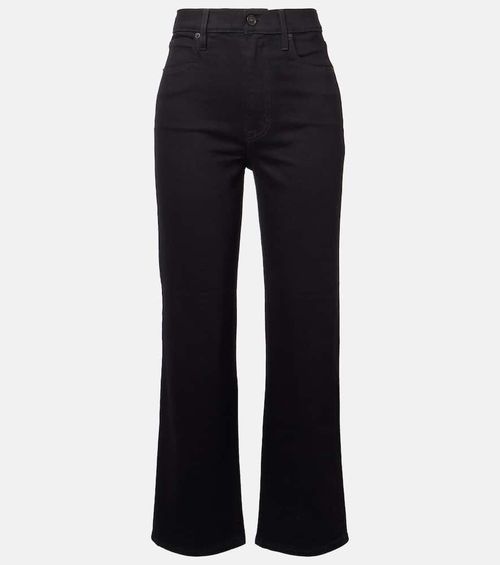 London mid-rise cropped straight jeans