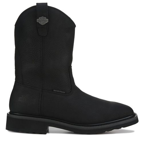 Men's Altman Steel Toe Waterproof Boots (Black Leather)