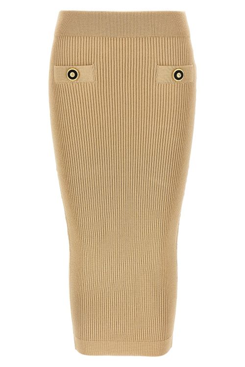 Ribbed Midi Skirt