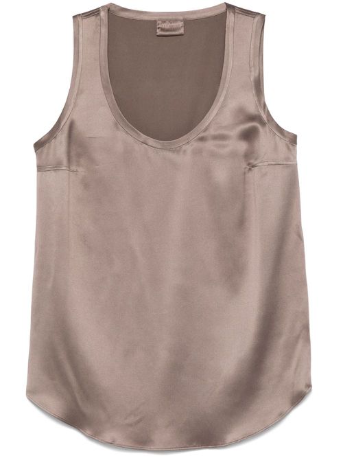 Satin top - Brown