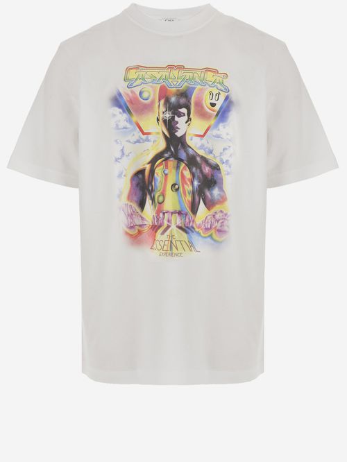 White Crewneck Printed T-Shirt