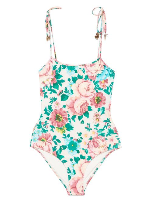 Chloé knotted-strap swimsuit - Neutrals
