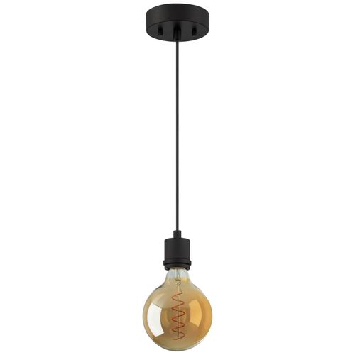 Matte Black LED Pendant from the Port Nine Bare G40 Collection