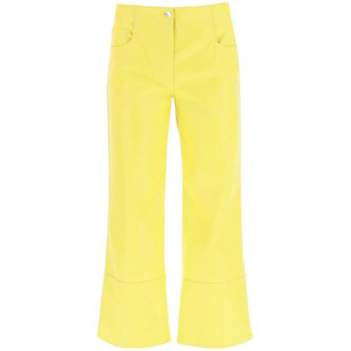 Wide-leg cropped trousers - White