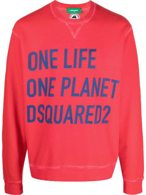 Slogan-print sweatshirt