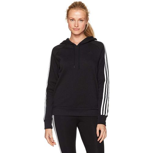 Women's Essential Cotton Fleece 3 Stripe Pullover Hoody