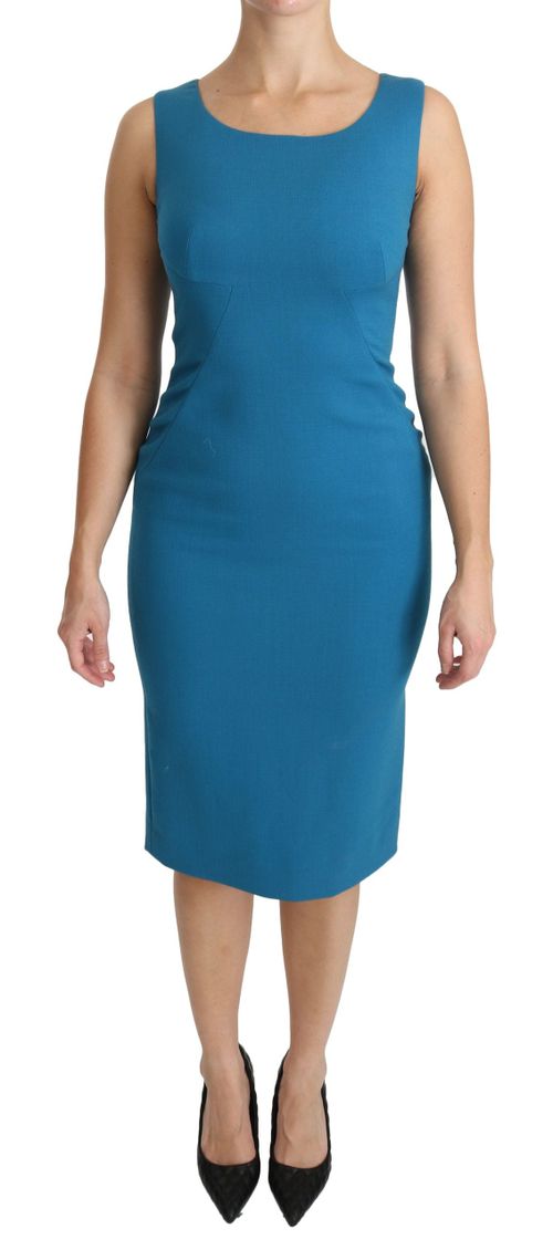 Bodycon Sheath Dress — Blue