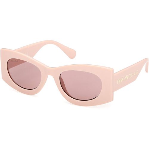 MAX&Co Woman MAX&Co MO0131 72S Sunglasses Injected Pink Bordeaux Geometric Norma