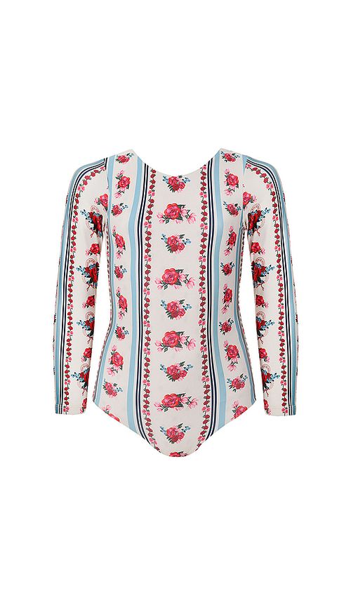 Agua Bendita Kids Honey Cherish Swimsuit in Cream. 2. Also