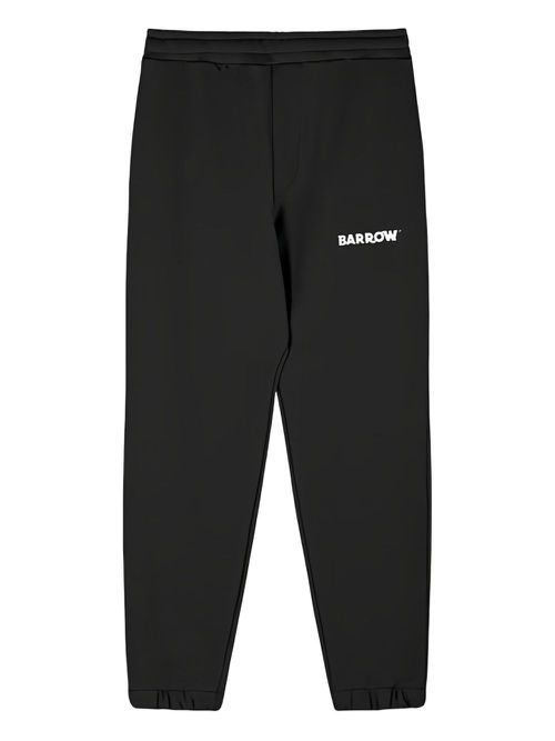 Logo-embroidered track pants - Black