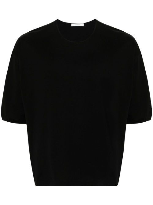 Mercerized cotton T-shirt - Black