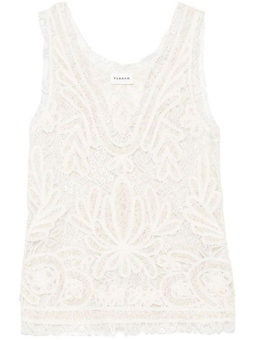 Lace tank top - Neutrals