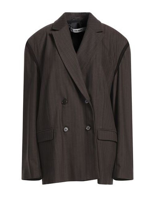 Woman Blazer Chocolate brown Size S Recycled polyester, Viscose, Elastane