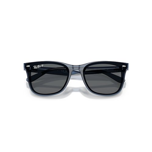 Ray-Ban Rb4420 Fourth Of July Limited Sunglasses Transparent Blue Frame Grey Lenses Polarized 65-18