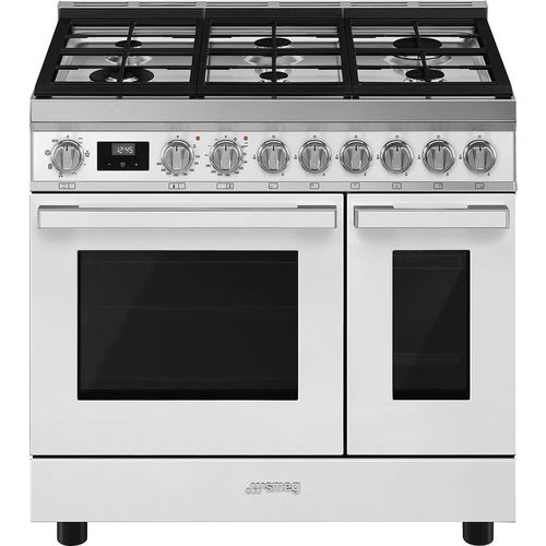 CPF92GMWH 90cm White Portofino Dual Fuel Range Cooker