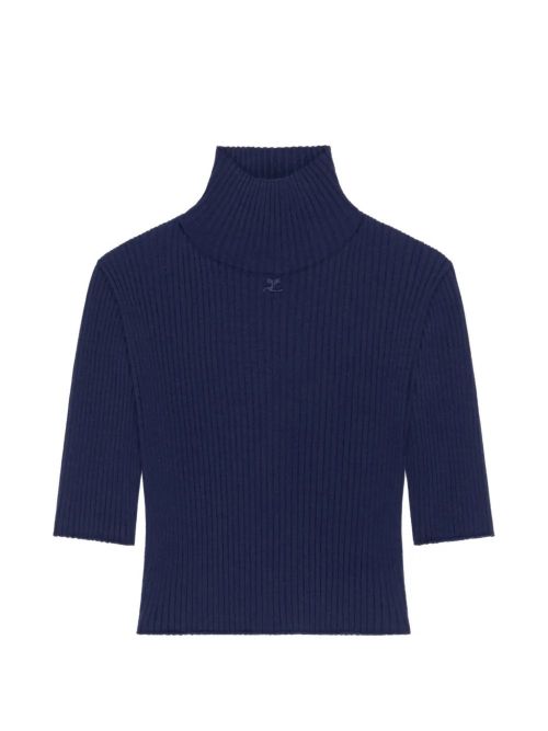 Cropped Rib Knit Top