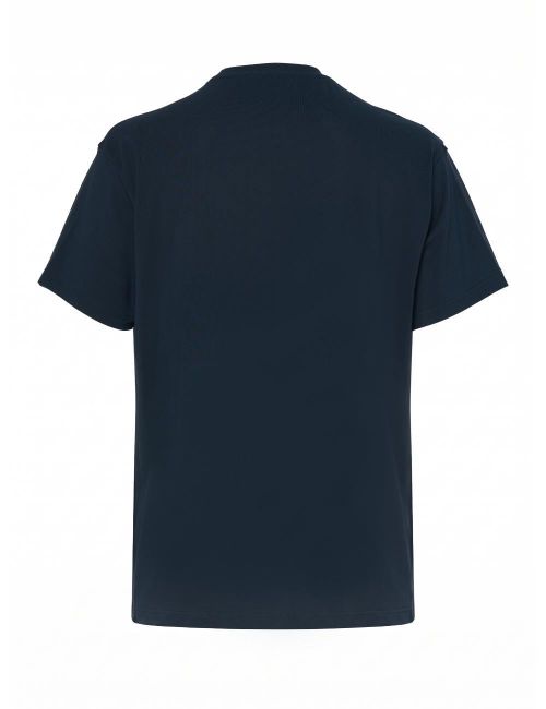 Cotton Crewneck T-Shirt — Navy