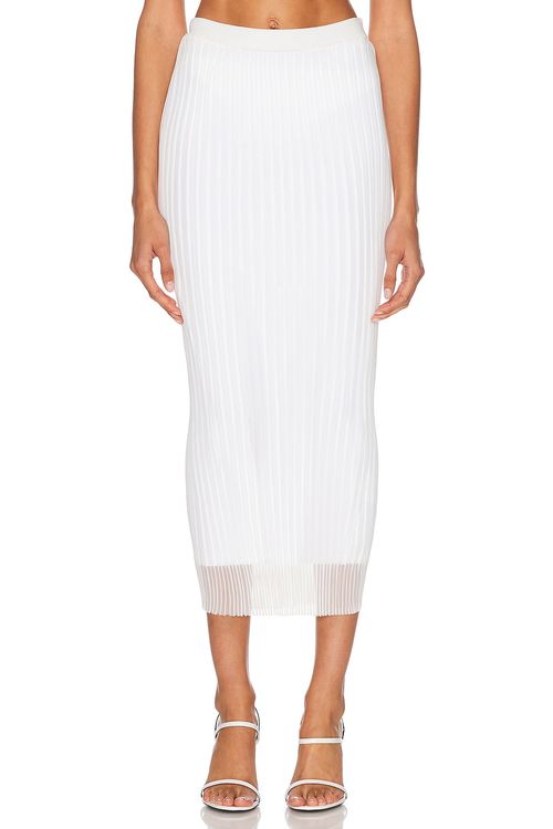 Sportmax Album Skirt in Optical White - White.  S also in