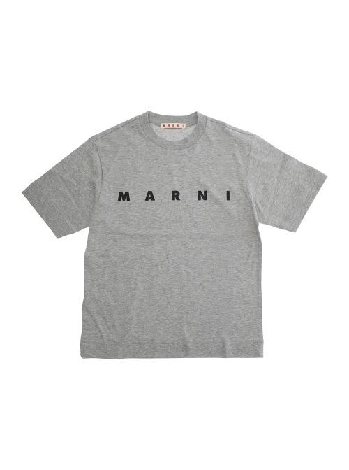 Logo-Print Cotton T-Shirt — Gray