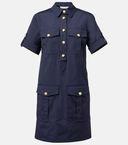Lucca embellished linen shirt dress