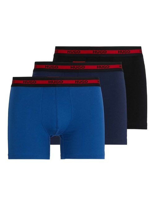 Stretch boxer shorts (pack of three) - Blue