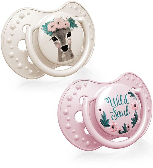 LOVI Wild Soul 6-18m baby girl pacifier 2 pieces