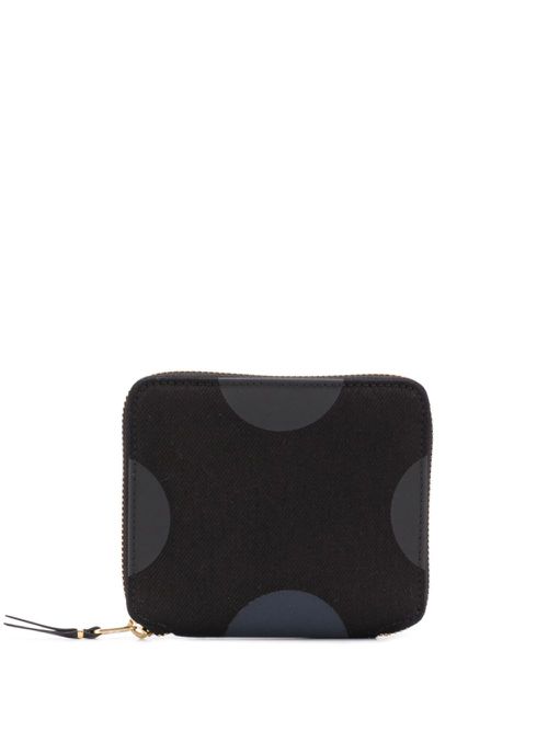 Polka dot printed wallet - Black