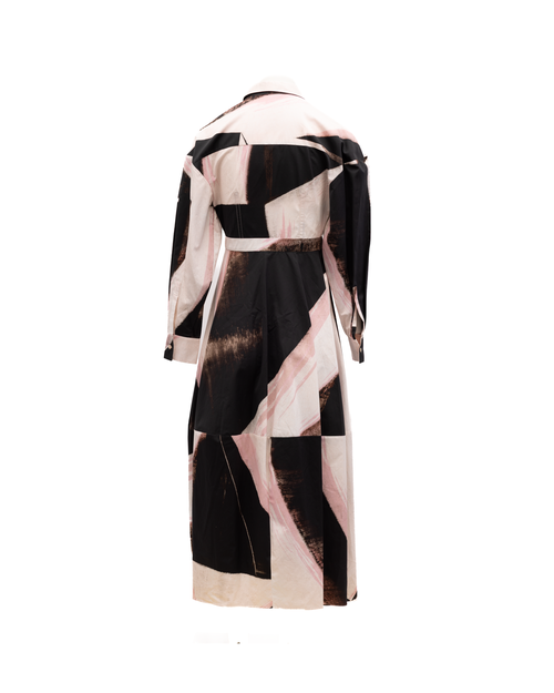 Colorblock Print Dress — Multicolor
