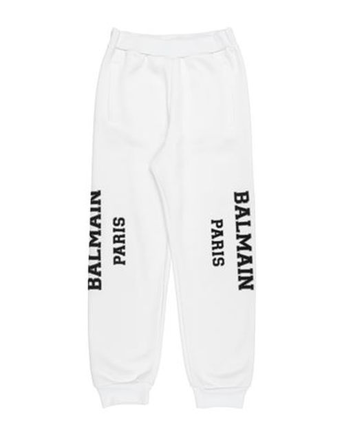 Kid Boy Pants White Size 12 Cotton, Rayon, Elastane