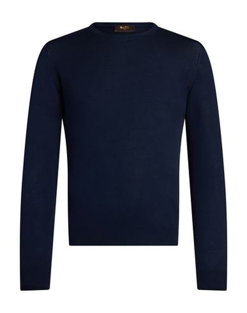 Man Sweater Midnight blue Size 38 Cotton