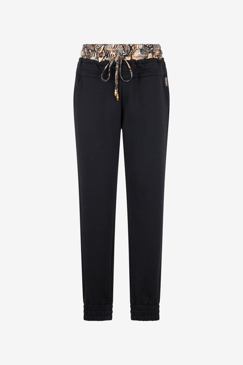 Sports Pants With Python Print Waistband