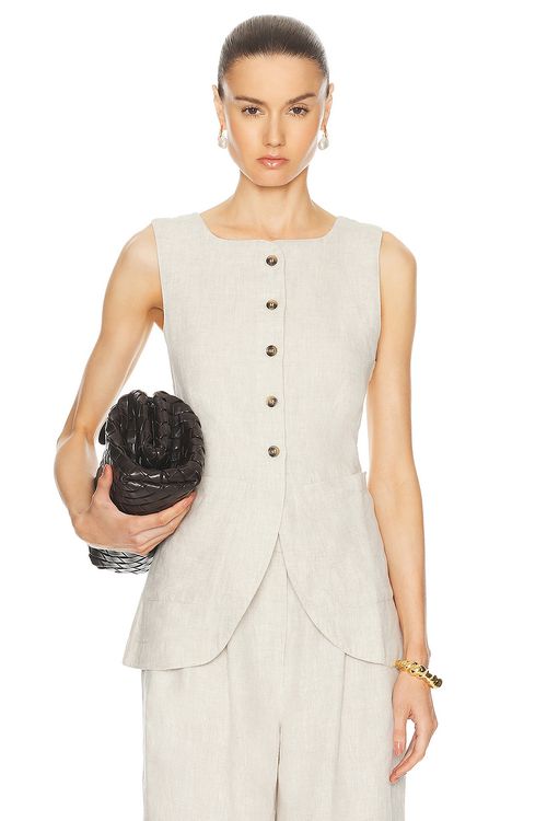 Posse Emma Vest in Natural - Beige.  XS also in L