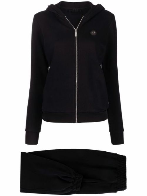 Sequin embellished skull tracksuit set
