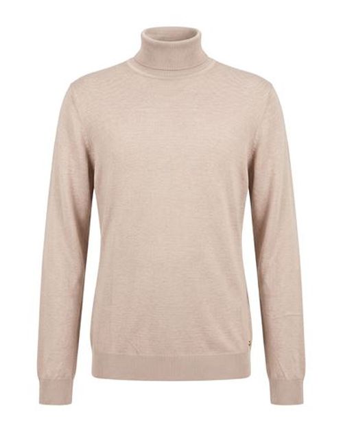 Man Turtleneck Taupe Size 3XL Polyester, Nylon, Viscose, Wool