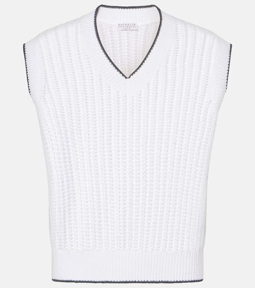 Cotton sweater vest