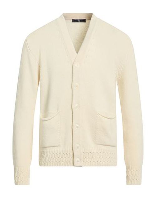 Lab Man Cardigan Cream Size M Merino Wool