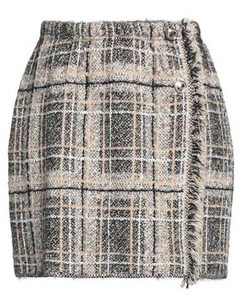 Woman Mini skirt Beige Size 6 Nylon, Mohair wool, Acrylic, Cotton