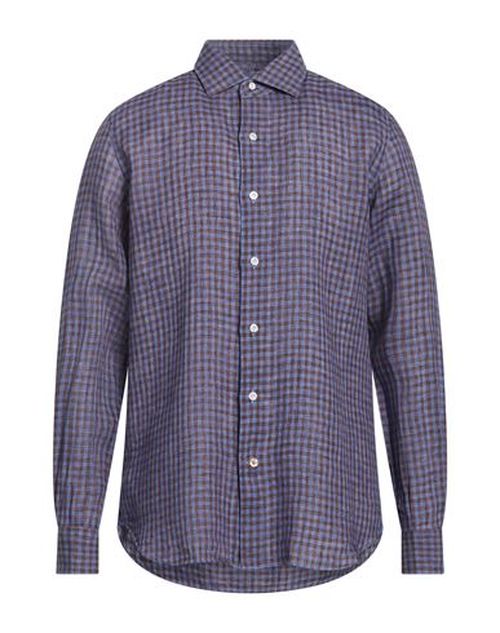Man Shirt Slate blue Size 15 ¾ Linen
